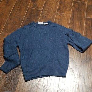 Lacoste Marcassin Chine Quilted Gray Sweater Sweatshirt 6 Pockets MSRP $155 NEW